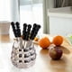 thumbnail image 1 of Juego de tenedor y cuchara de fruta con vajilla de vidrio cerámico, tenedores para aperitivos, brochetas de fruta, cucharas para pastel, ensalada, mes Argén, 1 of 8