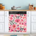 thumbnail image 5 of Dishwasher Magnetic Sticker 23x26 Inch Refrigerator Magnetic Sticker Washing Machine Magnetic Sticker Kitchen Panel Magnetic Sticker Home Decor Cute Cartoon Pink Flower, 5 of 6