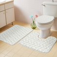 thumbnail image 2 of Sage Green Botanical Bath Mat 3 Piece Bathroom Rug Set, Plant Flower Floral Tree Branch Non Slip Bath Rug Contour Mat and Toilet Lid Cover, Absorbent Shower Mats Soft Bath Rugs and Mats Sets, 2 of 8