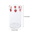 thumbnail image 7 of Ins Nana Strawberry Glasses Heat Resistant Coffee Milk Water Cups with Straws Clear Cute Juice Smoothie Cold Drinks Straw Cup, 7 of 7