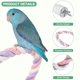 thumbnail image 2 of Uxcell 1-Pack Posaderos de Cuerda para Jaulas de Aves, 31.5 pulgadas de Longitud, Posadero de Cuerda Flexible con Agarre Cómodo para Aves, Plataforma de Molienda para Picos y Patas [Rosa Púrpura], 2 of 7