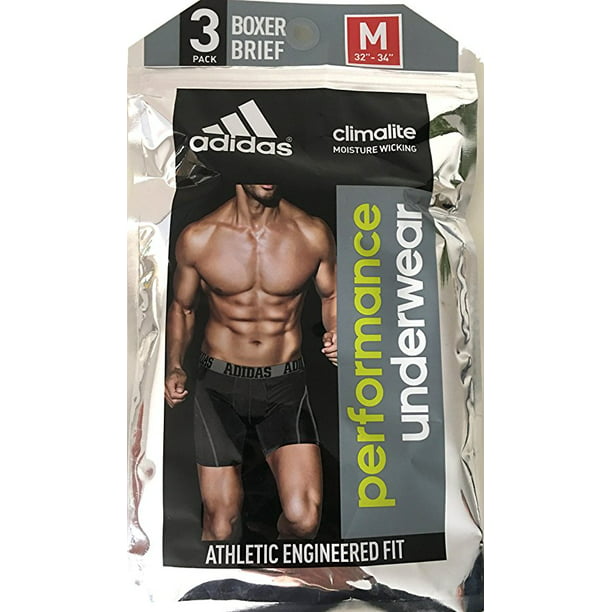 Adidas Men's Climalite Performance Boxer 3 Pack - Walmart.com