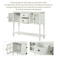 thumbnail image 4 of Wood Console Sofa Table with Storage Drawers and Bottom Shelf, Storage Buffet Sideboard Cabinet, Rustic Console Table for Entryway Hallway Foyer, Accent Table for Kitchen Living Room, K1366, 4 of 10