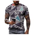 thumbnail image 1 of Nouveau T-Shirt d'Été Mode Personnalité Impression 3D pour Hommes Manches Courtes Décontracté Confortable Classique Rétro Col Rond Grande Taille, 1 of 5
