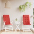 thumbnail image 1 of vidaXL Highback Chair Cushions 2 pcs Red Oxford Fabric, 1 of 5