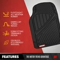 thumbnail image 4 of Motor Trend FlexTough Floor Mats for Car SUV and Van with Cargo Trunk Mat, Odorless EcoClean Liners, 3 Colors, 4 of 10
