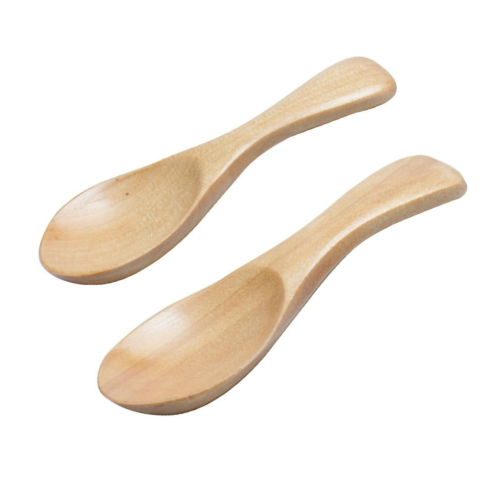 3.3" Wooden Spoons Tableware Wooden Ladle Spoon Set for Baking Mixing