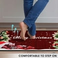 thumbnail image 4 of Christmas Kitchen Rugs Set of 2 Kitchen Floor Mats Non-Slip Backing Kitchen Mat Xmas Decorative Washable Doormat Runner Rug 17"x47.2"+17"x30" Merry Christmas Decorations, 4 of 6