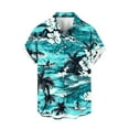 thumbnail image 4 of Awdenio Tshirts Shirts for Men Short Sleeve Button Down Bowling Shirts Retro Summer Tropical Beach Casual Dress Shirt for Men, 4 of 6