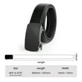 thumbnail image 6 of Mens Belt Leather Ratchet Belt for Dress Pants Casual Automatic Buckle Belt Fit 28"-46" Waist, 1 3/8" Wide, Black, X25027, 6 of 9