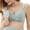 Blue, variant on Women's Nursing Bras Thin Breathable No Padded Front Snap-Fastener Ribbing Bralettes Seamless Comfort Wireless Pure Color Bra with Adjustable Wide Shoulder Strap Design Blue 42
