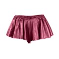 thumbnail image 3 of Mini Short Skirts for Women, Summer A-Line High Waisted Shiny Solid Color Skorts Party Skirt Long Flowy Skirts for Women Wine XXL, 3 of 6