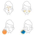 thumbnail image 2 of Face Oil Absorbing Volcanic Stone Face Roller Washable Volcanic Face Roller Reusable Facial Skincare Tool Blue, 2 of 9