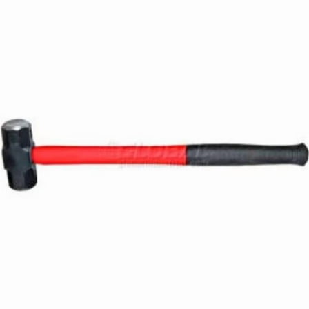 Urrea B991842 36 in. 10 lbs Head Octagonal Sledge Hammer with Fiberglass Handle, Red & Black