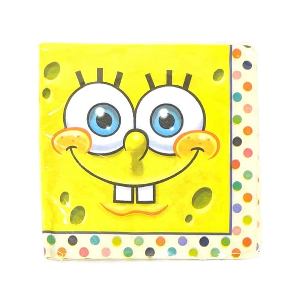 Spongebob Squarepants 2-Ply Dessert Party Napkins (Pack of 16)