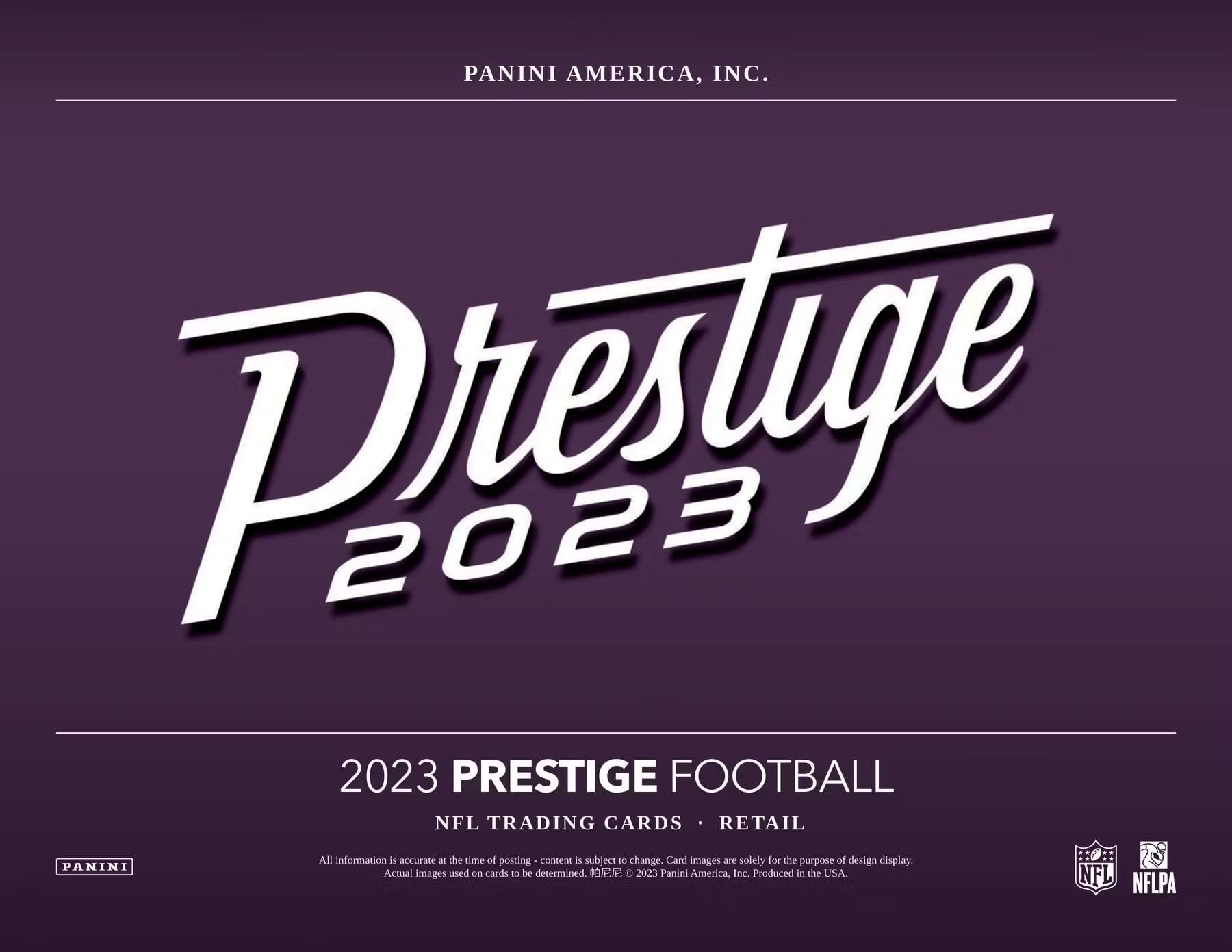 2023 Panini Prestige Football Trading Cards Jumbo Value Pack | 30 Cards