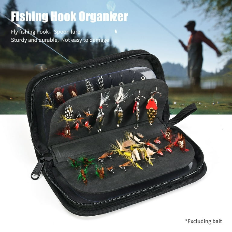 fishing bags for lures Temple Reef Mesh Lure Bag Clever Concealed Leader holder allows you to neatly store all lures rigged with leaders and hooks Aquaskinz Small