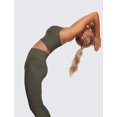 thumbnail image 5 of Sostén CRZ YOGA Butterluxe Y Back Longline con Relleno Ligero Army XL, 5 of 5
