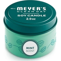 Mrs. Meyer's Clean Day Soy Candle Mint - 12 Hour Burn Time - Single, 2.9 oz