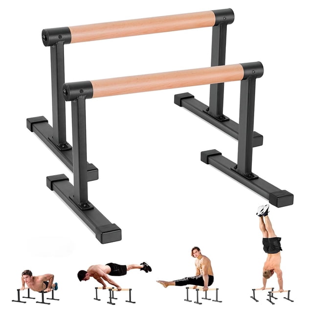 Barras paralelas Trlakepreble de madera de 50 cm de longitud y 30 cm de altura