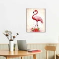 thumbnail image 3 of COMIO  Flamingo Canvas Wall Art for Living Room Pink Wall Prints Love Artwork for Wall Romantic Flamingo Painting Wall Decor Framed Ready to Hang, 3 of 5
