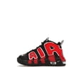 thumbnail image 2 of Nike Kid's Air More Uptempo Alternates Black Varsity Red Basketball Shoes, from StockX, 2 of 5