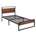 thumbnail image 1 of Base de Cama VANLIG Acero Reforzada Individual Con Acabos En Madera, 1 of 2