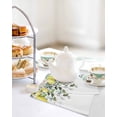thumbnail image 7 of Summer Lemon Dish Towels Set, Waffle Weave Kitchen Towels 2 Pieces, Spring Floral Eucalyptus Leaves Botanical Microfiber Hair Face Bath Tea Towel Absorbent Quick Drying Cleaning Dish Cloths 12"x12", 7 of 7