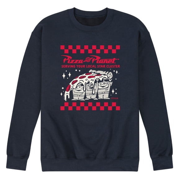 Disney - Pizza Planet Box - Men's Long Sleeve Crew Fleece Sweatshirt