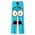 thumbnail image 3 of Men's Casual Pants Funny Graphic Print Relaxed Fit Comfortable Loose Fit Straight Leg Trousers Sky Blue XXXL, 3 of 3