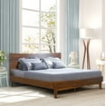 thumbnail image 5 of Acacia Aurora King Solid Wood Bed Frame with Headboard, Caramel, 5 of 7