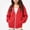 Red, variant on ITSAME Girls Full Zip Hooded Jacket Comfy Cotton Ribbed Quilted Fall Winter Casual Outerwear with Pockets Size 7
