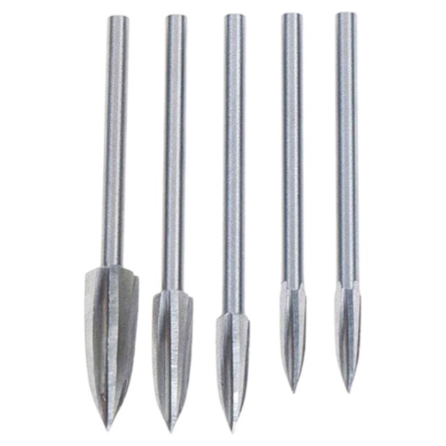 5 piezas de herramientas de tallado de madera, accesorio universal, accesorios de carpintería de bricolaje, herramientas rotativas para manualidades Sunnimix brocas