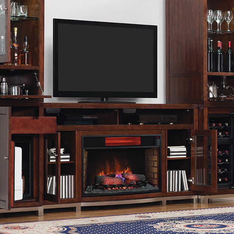 Classic Flame Wesleyan Infrared Fireplace Entertainment Center