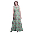 thumbnail image 1 of Bimba Robe Longue Décontractée Sans Manches à Col Rond pour Femmes, Imprimé Floral, Très Petit, 1 of 5