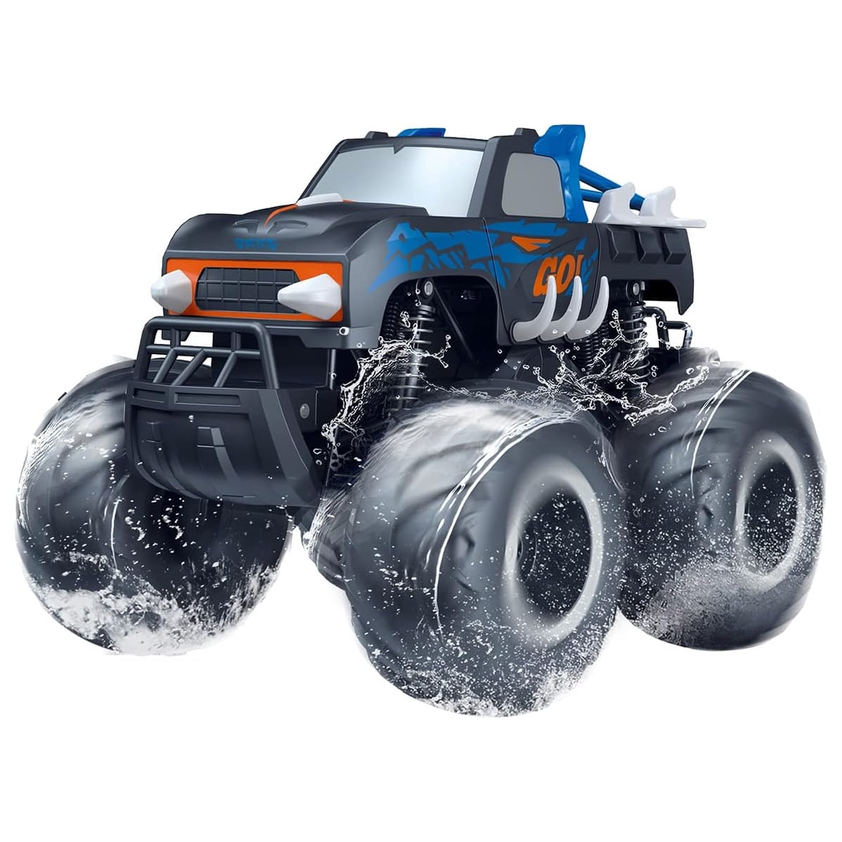 Truck Toys 1:16 Waterproof Monster Rc Cars 2.4 Ghz Amphibious Remote Control Car 4wd all Terrain Off-Road Pickup Trucks for Boys & Girls Kids Gifts Presents