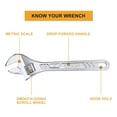 thumbnail image 5 of Carbon Steel Adjustable Wrench Set | Set Of 3 - Heavy Duty Tools For Mechanics & Diy Enthusiasts | Includes 6-Inch, 8-Inch & 10-Inch Sizes, Rust-Resistant, Hand Tool Kit | Professional, 5 of 5