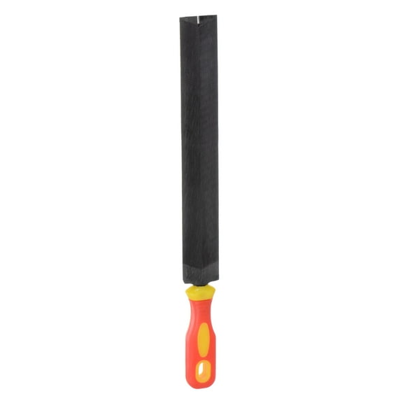 Uxcell Feather Shaped Taper Files 8" T12 Bearing Steel 290x28mm Length Cut Hand Rasp File with Plastic Handle