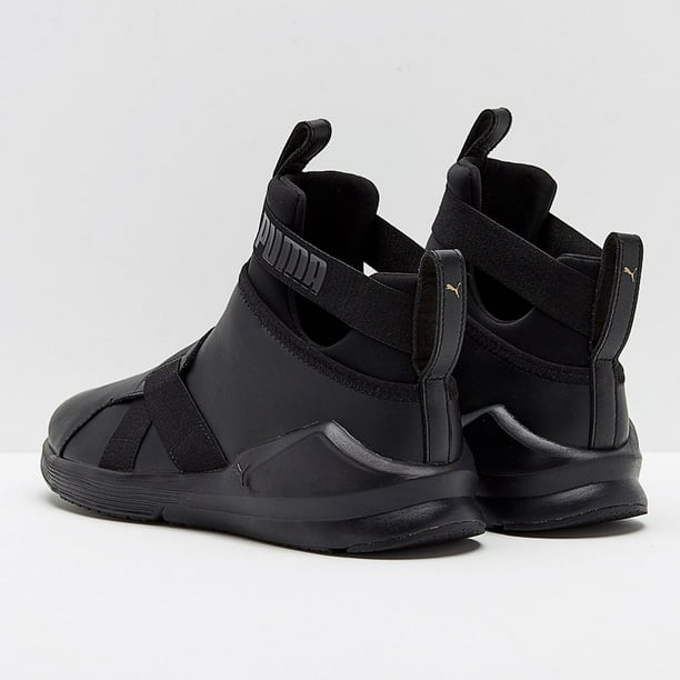 Tenis Puma Fierce Strap Leather Mujer Moderno Urbano negro 25 Puma 190569 01