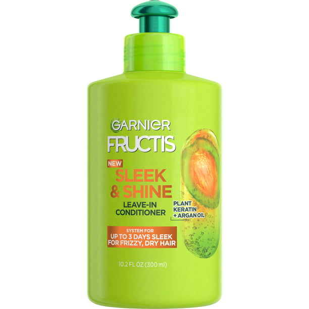 Garnier Fructis Sleek and Shine Leave In Conditioner with Argan Oil,   fl oz 
