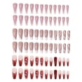 thumbnail image 1 of Uñas postizas, uñas postizas a presión, uñas postizas de cobertura completa para mujeres y niñas, (3 cajas, 24 piezas cada una) 1093, 1 of 6