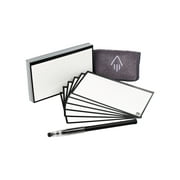 Rocketbook Cloud Cards, Includes 1 Pilot FriXion Pen and 1 Microfiber Cloth College Ruled, 40 Pack (3" x 5") Black