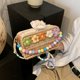 thumbnail image 4 of Bolso Bandolera Playa Paja Colorida Mujer Con Cuentas Pequeño, 4 of 9
