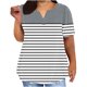 thumbnail image 2 of mfyjkho Tops Para Mujer, Blusa Holgada De Cuello En V Para Mujer, Informal, De Manga Corta, A La Moda Tops De Gimnasio Para Mujer M, 2 of 6