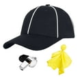 thumbnail image 1 of TOPTIE Referee Accessory Set with Cotton Hat, Whistle and Flag, 1 of 7