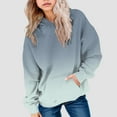 thumbnail image 2 of Gibobby Hoodies for Teen Girls Long Sleeve Hooded Sweatshirt for Girls Trendy Gradient Color Fashion Preppy Pullover Tops With Pocket(Sky Blue,3-4 Years), 2 of 6