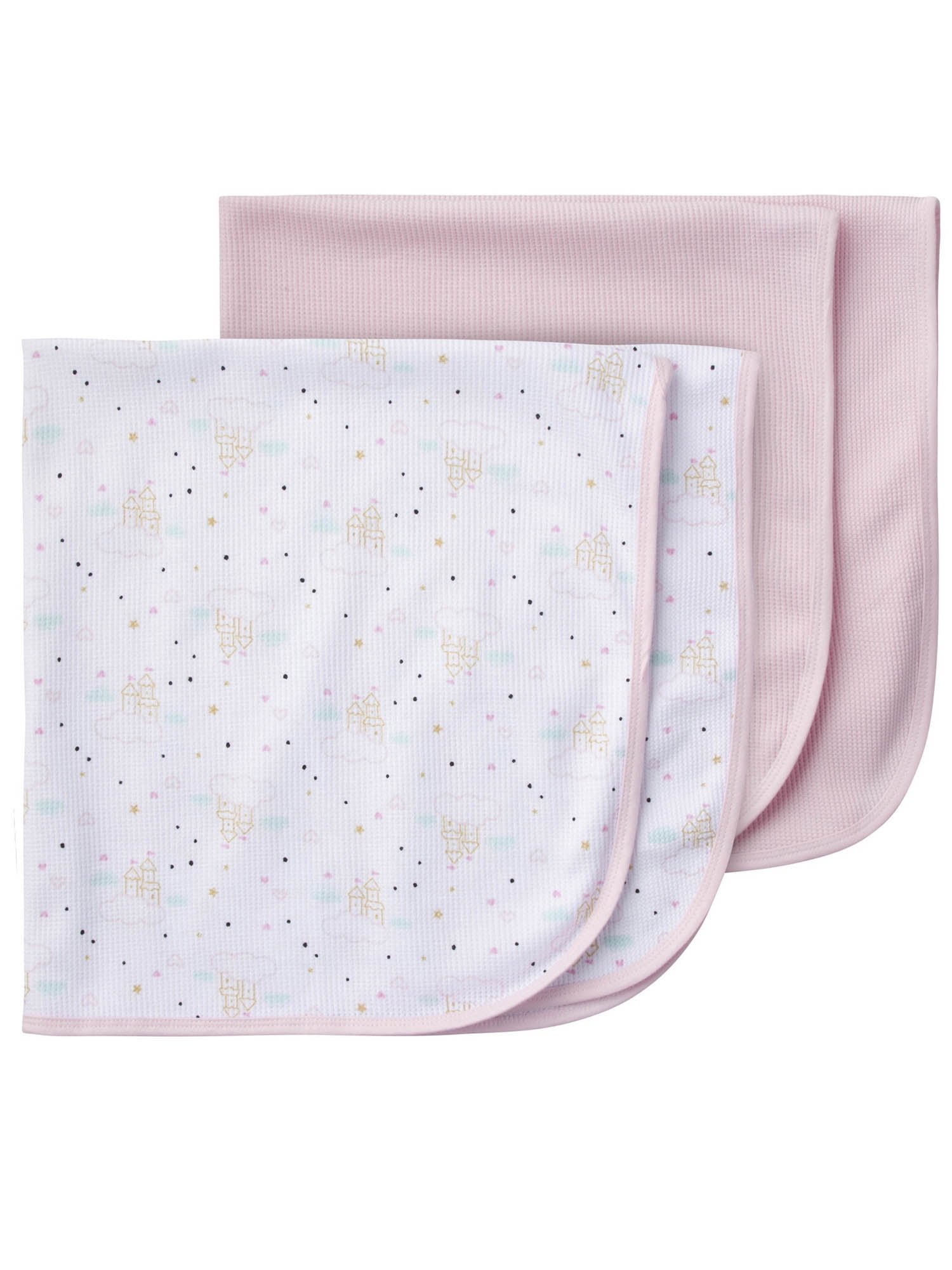 Baby Thermal Receiving Blanket Spencers Grow With Me 2 Pack