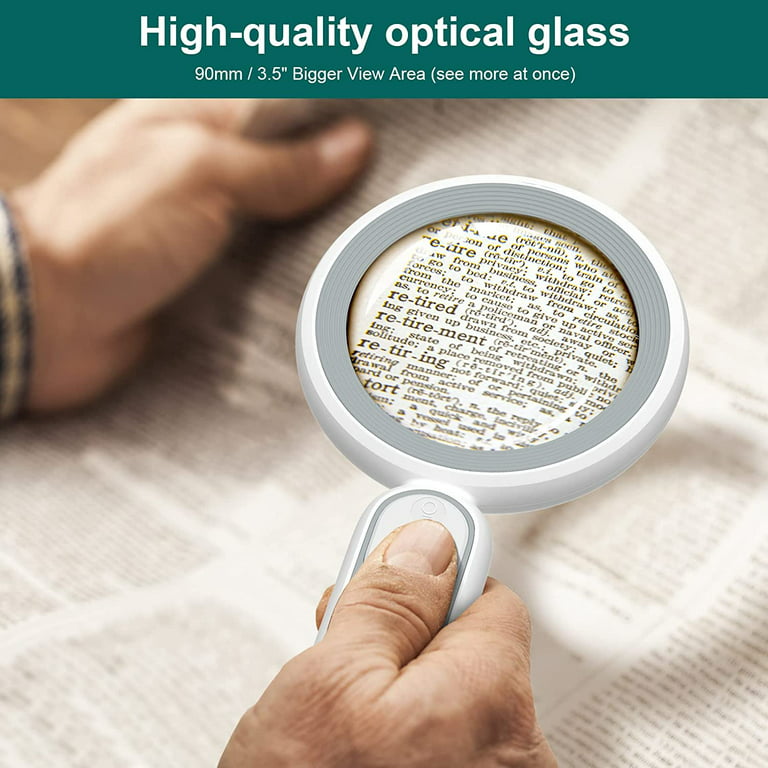 Crystal Clear 3.5 Magnifier With Light 