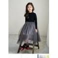 thumbnail image 3 of Yidarton Girls Dress 2022 Autumn New Children's Puffed Gauze Dress In Children's Black Lace Princess Dress 150cm, 3 of 7