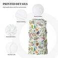 thumbnail image 3 of Xecao Rabbit And Butterfly print basketball shirt for both men and women, a unisex basketball jersey perfect for theme parties-Small, 3 of 6